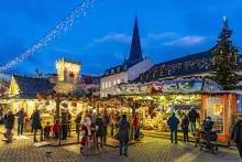 Weihnachtsmarkt in Unna, Nordrhein-Westfalen, Deutschland