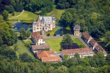Luftbild, Schloss Bodelschwingh, Castrop-Rauxel, Ruhrgebiet, Nordrhein-Westfalen, Deutschland